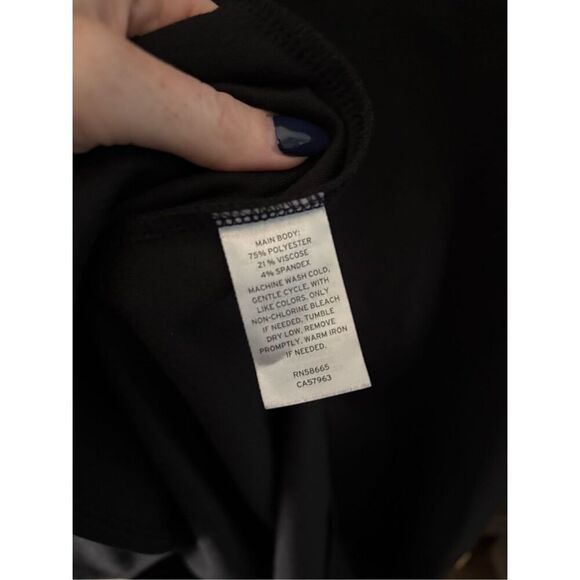 NWT Open Edit Black Midi Slit Tank Dress Size Medium - Picture 6 of 6